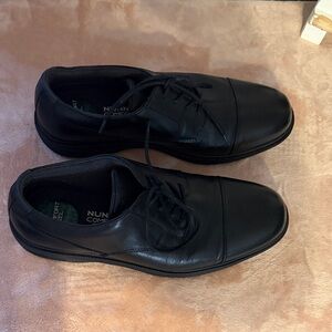 Nunn Bush Black leather Men's Lace-Up Dress Shoes - Comfort Collection